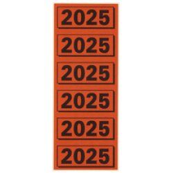 ELBA Inhaltsschild "2026", gelb, Maße: (B)57 x (H)25 mm