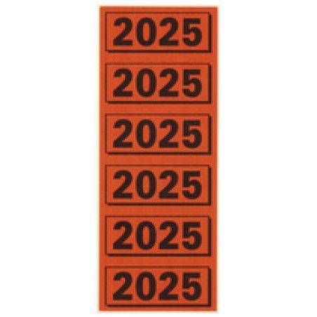 ELBA Inhaltsschild "2026", gelb, Maße: (B)57 x (H)25 mm