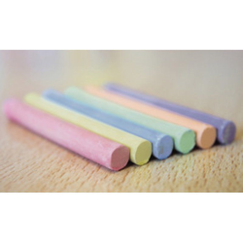 kangaro Craie pour tableau noir, rond, assorti