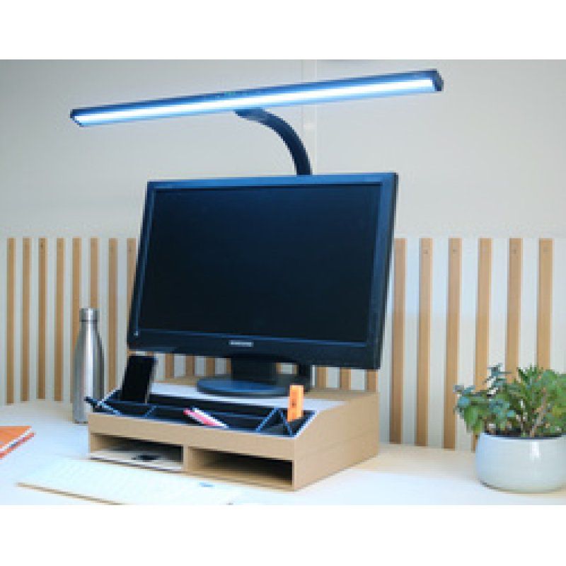 UNiLUX Lampe de bureau à LED STRATA LUMINO, pince, noir