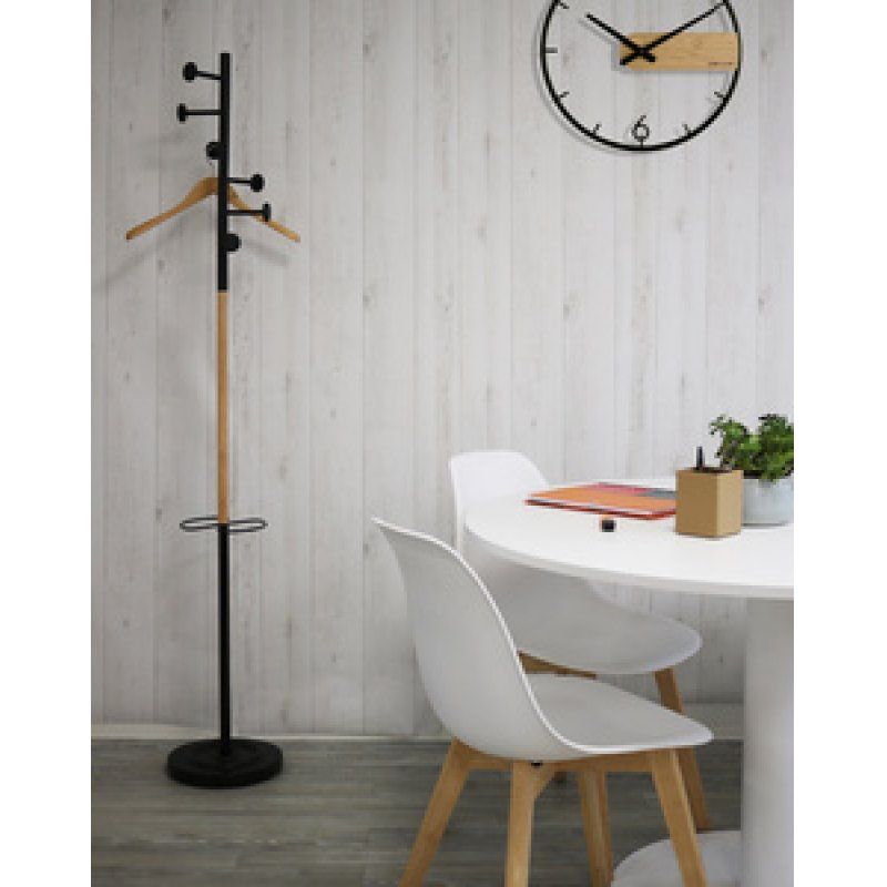 UNiLUX Porte-manteau SNOOD, noir/hêtre