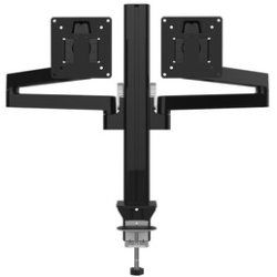 UNiLUX Bras support double écran AXIO, pince, noir