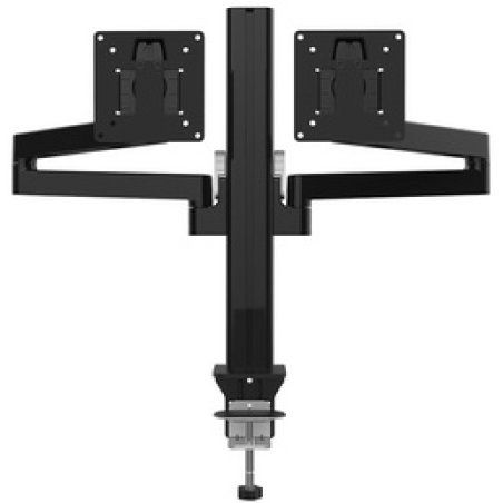 UNiLUX Bras support double écran AXIO, pince, noir