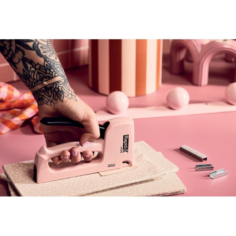 Rapid Agrafeuse manuelle R13 Ljung, rose