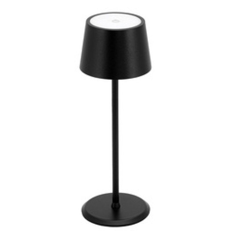Securit Lampe de table LED rechargeable MONTE CARLO, noir