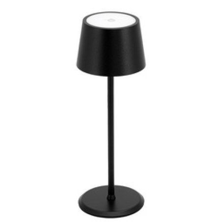 Securit Lampe de table LED rechargeable MONTE CARLO, noir