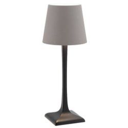Securit Lampe de table LED rechargeable MILAN, noir/taupe
