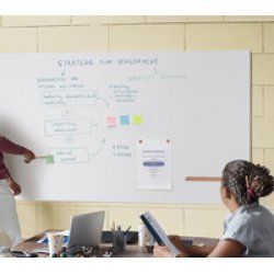 Bi-Office Tableau blanc mural LOOP, laqué, 2.400 x 1.000 mm