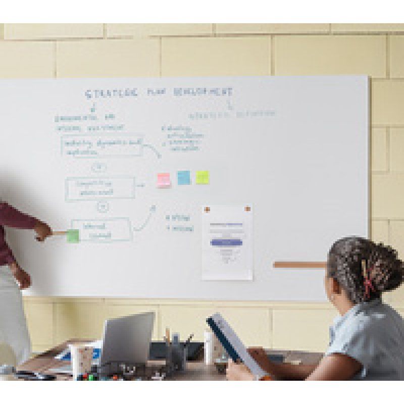 Bi-Office Tableau blanc mural LOOP, laqué, 2.400 x 1.000 mm