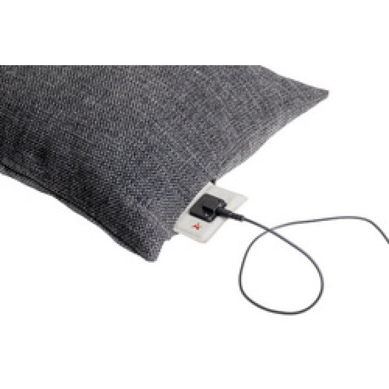 Montandor Coussin chauffant à infrarouge, gris foncé