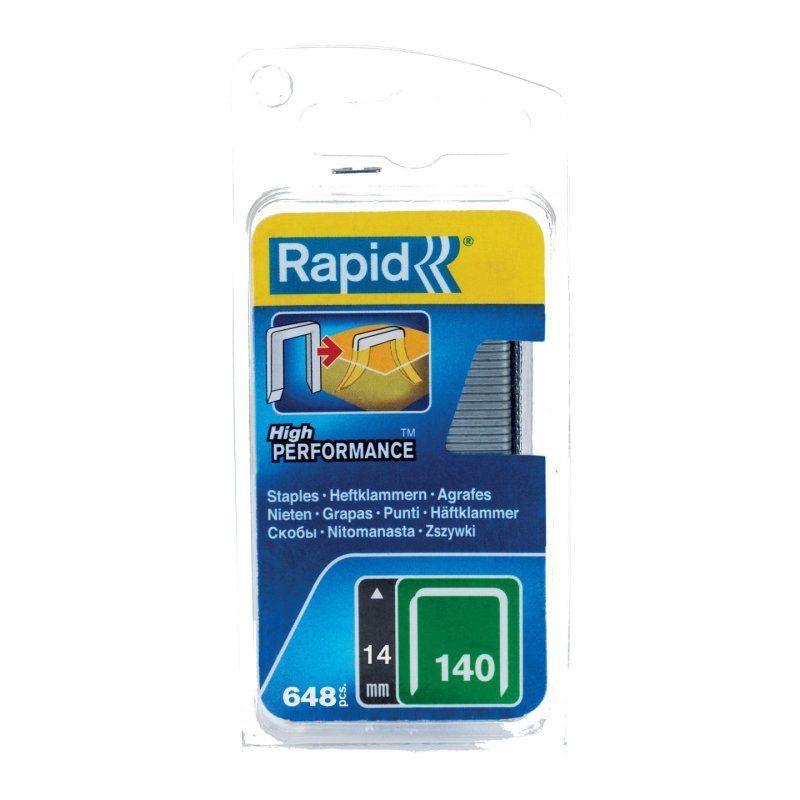 Rapid Agrafe fil plat no. 140, 14 mm, petit paquet