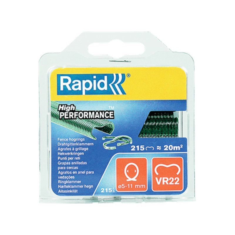 Rapid VR22 anneau de reliure Plastique, Acier 215 pièce(s)