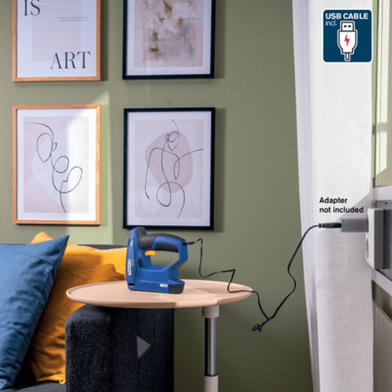 Rapid Agrafeuse électrique sans fil BTX10, bleu