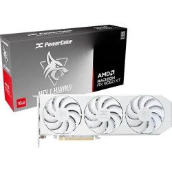 RX 9060 XT 16GB PowerColor Hellhound Spectal White OC GDDR6 3Fan