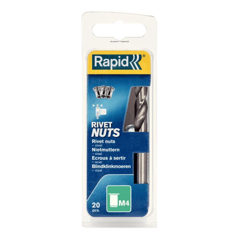 Rapid 5000671 nut Rivet nut M4 20 pc(s)