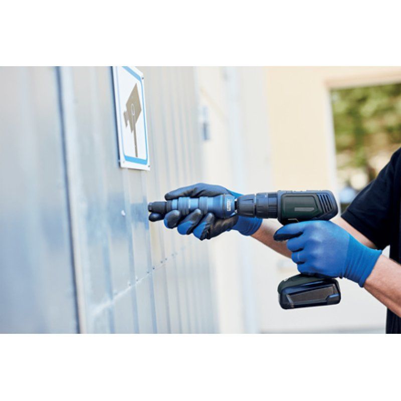 Rapid Adaptateur/riveteur RP160, alu/acier, bleu