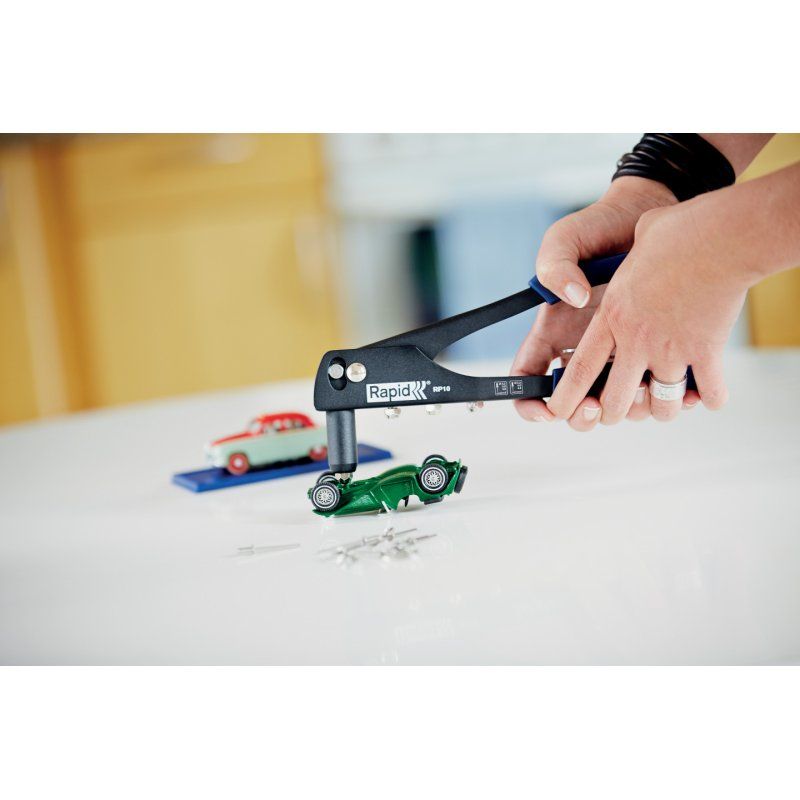 Rapid Pince à riveter RP10 Starter Kit, noir/bleu