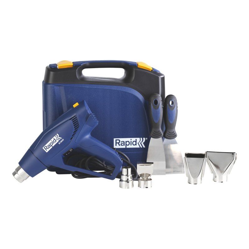 Rapid 5001350 pistolet thermique Pistolet d’air chaud 450 l/min 550 °C 1800 W Bleu