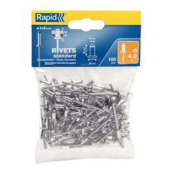 Rapid Rivet aveugle standard, 4,0 x 8 mm, en aluminium
