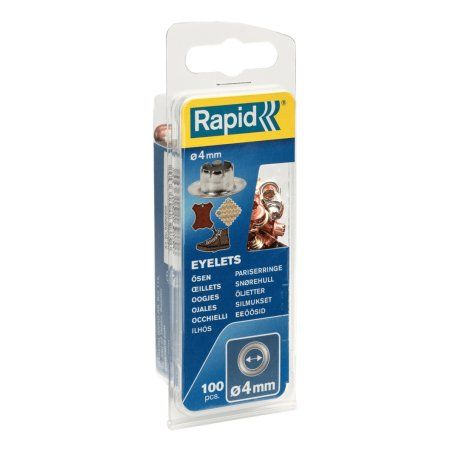 Rapid Oeillet, diamètre: 4 mm, dans un carton, assorti