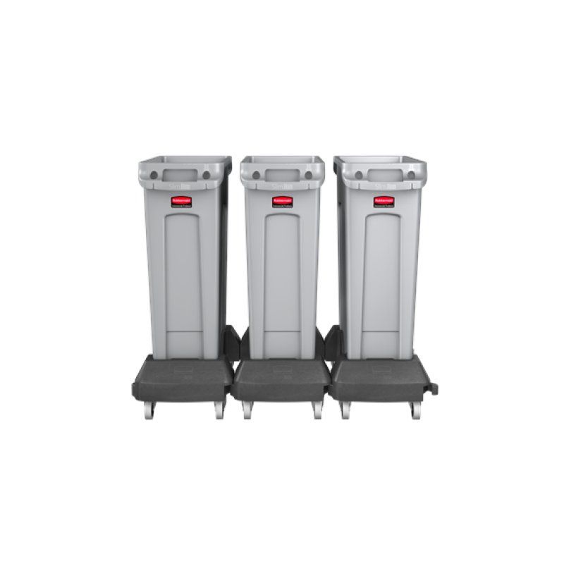 Rubbermaid Socle clipsable Slim Jim, noir