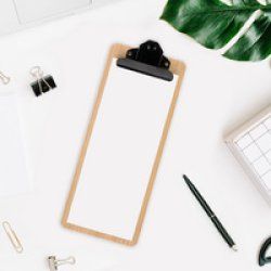 EUROPEL Porte-addition à pince, bambou