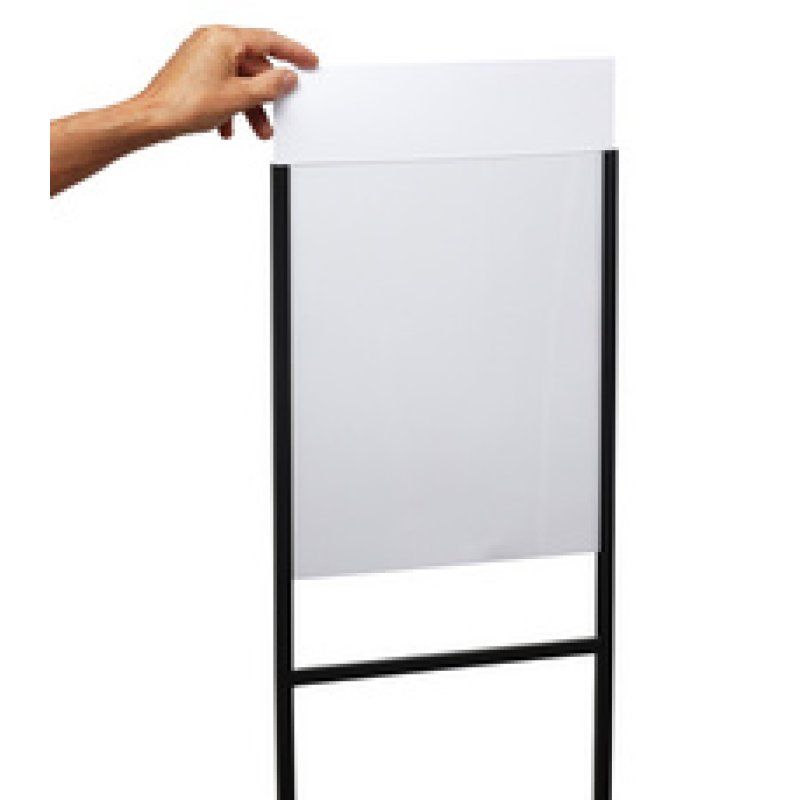 EUROPEL Porte-visuel sur pied, A4 métal, noir