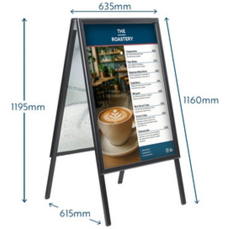 EUROPEL Panneau trottoir ECONOMY OUTDOOR, A1, argent