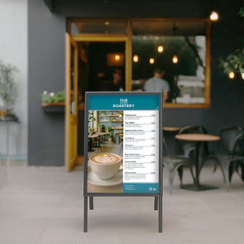 EUROPEL Panneau trottoir ECONOMY OUTDOOR, A1, noir