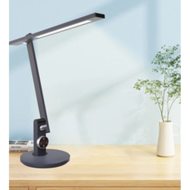 PAPERFLOW Lampe de table à LED BENTO, socle, gris métallisé