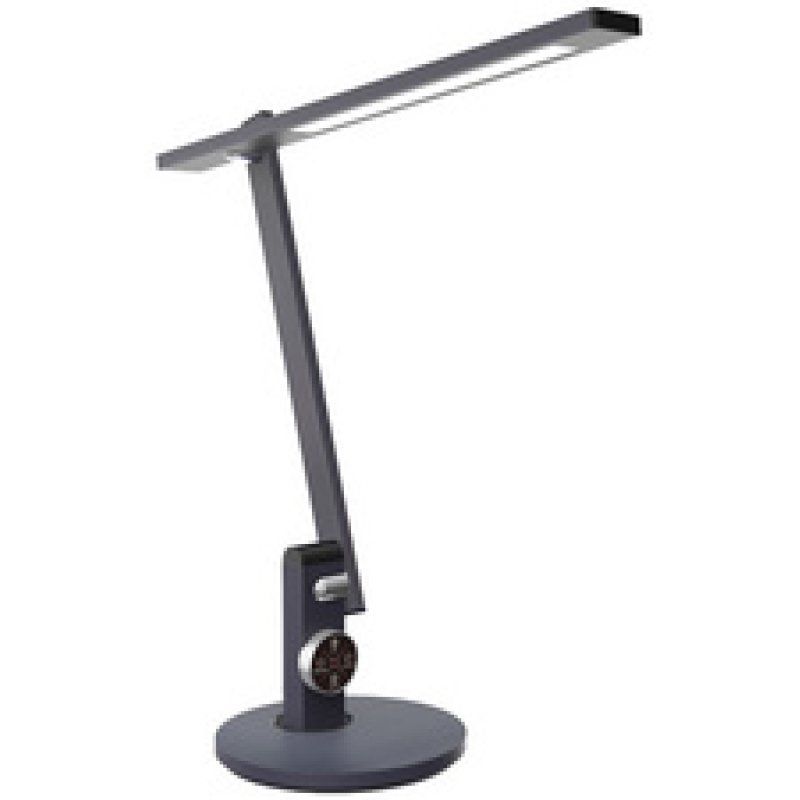 PAPERFLOW Lampe de table à LED BENTO, socle, gris métallisé