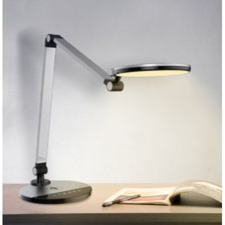 PAPERFLOW Lampe de table à LED CHUCK, socle, argent