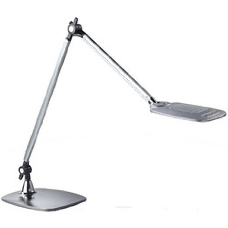 PAPERFLOW Lampe de table à LED JIM, socle, argent/blanc