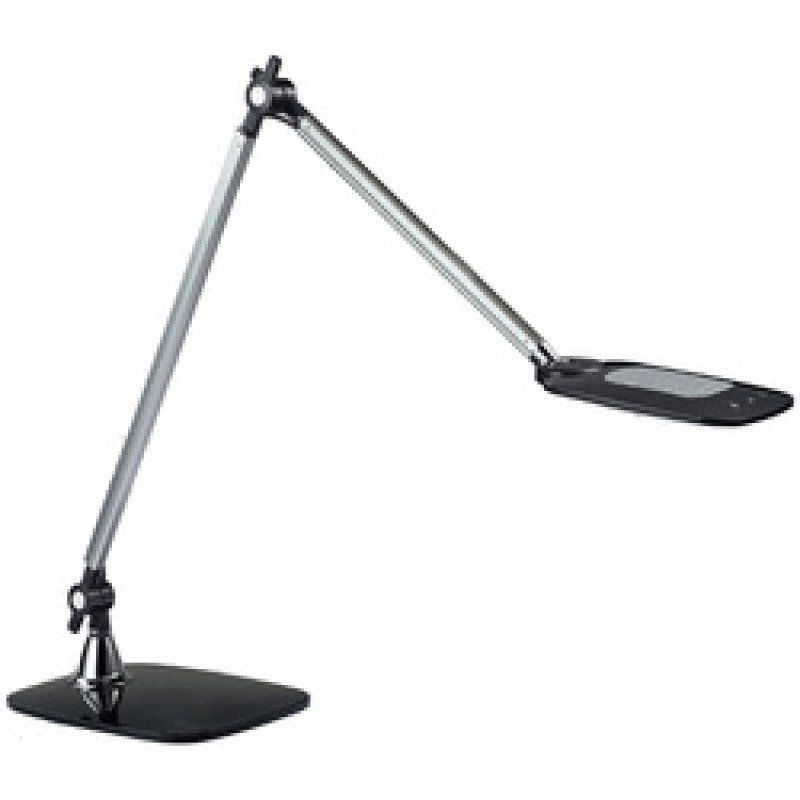 PAPERFLOW Lampe de table à LED JIM, socle, argent