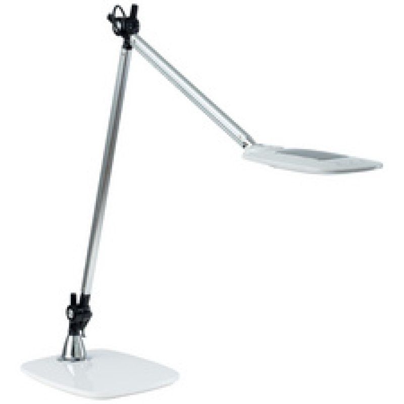 PAPERFLOW Lampe de table à LED JIM, socle, argent