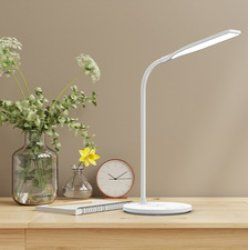 PAPERFLOW Lampe de table à LED IRENE, socle, blanc