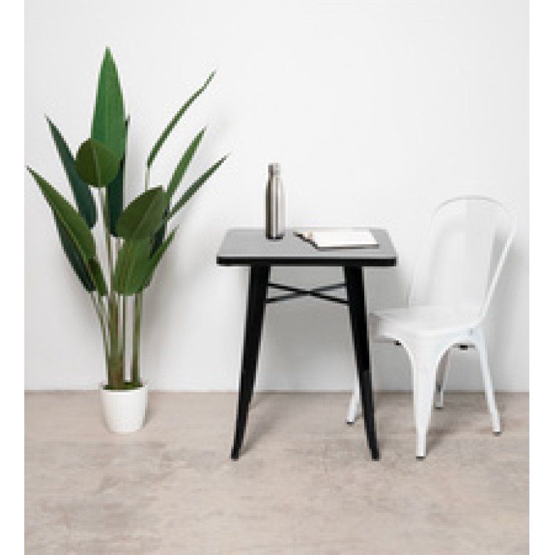 PAPERFLOW Table d'extérieur URBAN, 600 x 600 mm, blanc