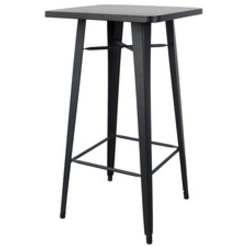 PAPERFLOW Table haute d'extérieur URBAN, 600 x 600 mm, noir