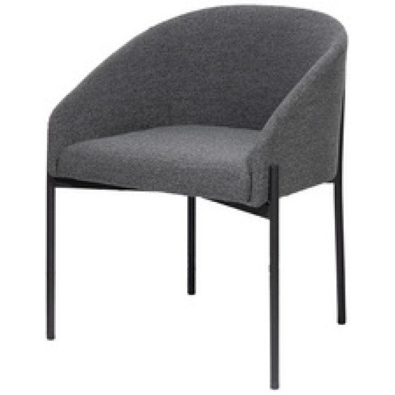 PAPERFLOW Fauteuil visiteur MILO, anthracite