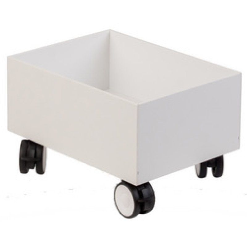 PAPERFLOW Rollsockel für 1 Wertstoffsammelbox, weiß