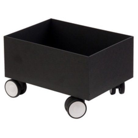 PAPERFLOW Rollsockel für 2 Wertstoffsammelboxen, schwarz