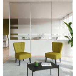 PAPERFLOW Fauteuil visiteur Brighton, simili cuir, rouge