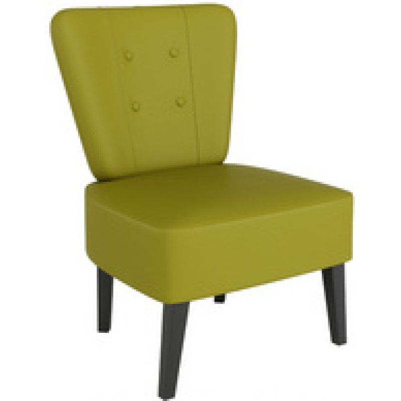 PAPERFLOW Fauteuil visiteur Brighton, simili cuir, lilas