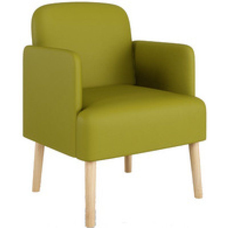 PAPERFLOW Fauteuil visiteur Brooks, simili cuir, vert
