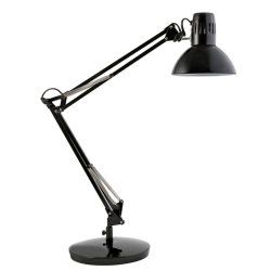 ALBA Lampe de bureau "ARCHI", pince/socle, noir
