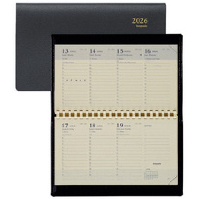 brepols Agenda semainier "ACCENT", 2026, 90 x 160 mm, noir