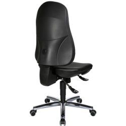 Topstar Fauteuil de bureau "Support SY", similicuir, noir