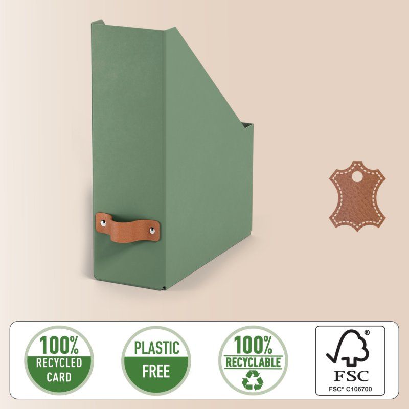 Leitz Puro Magazine File, 100% recycled card, pack of 2