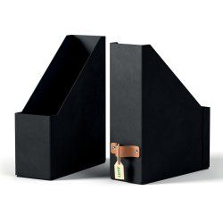 LEITZ Porte-revues Puro, A4, carton, set de 2, noir