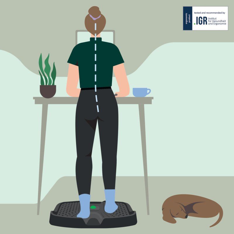 Leitz 53730089 anti-fatigue mat Rectangular 605 x 681 mm